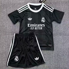 2025/26 RM Goalkeeper Black Kids Soccer Jersey