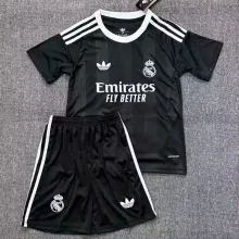 2025/26 RM Goalkeeper Black Kids Soccer Jersey
