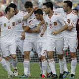2011/12 Spain Away White Retro Soccer Jersey（Have 2010 World Cup Champion Patch 带胸前2010世界杯冠军章)