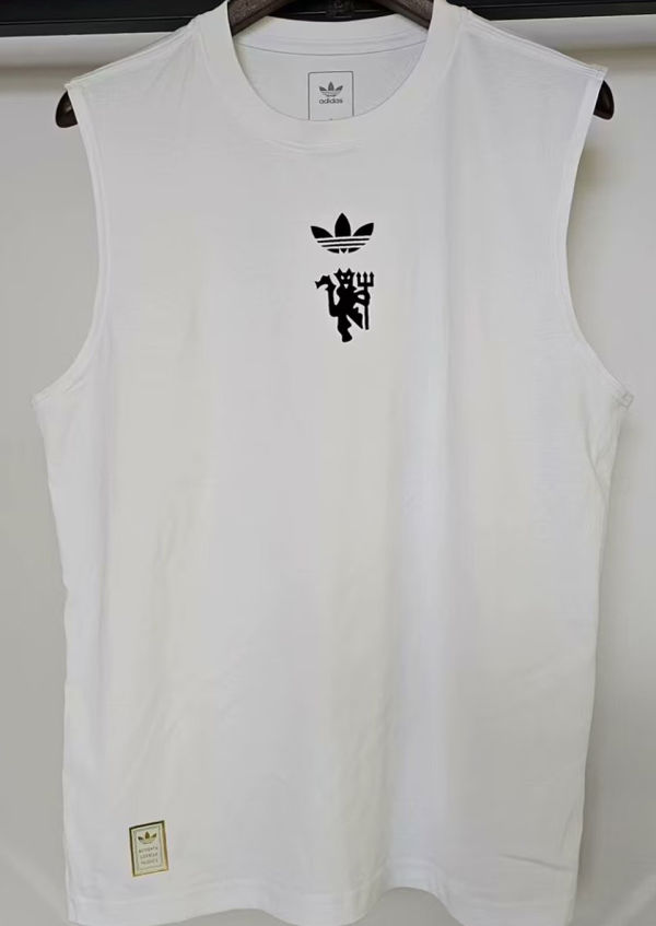 2025 M Utd White Vest Jersey