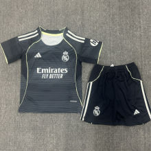 2025/26 RM Away Black Kids Soccer Jersey
