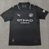 2025 Man City Black Special Edition Fans Soccer Jersey