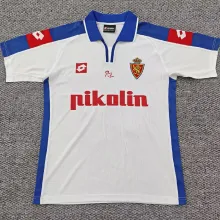 2004 Zaragoza Home White Retro Soccer Jersey