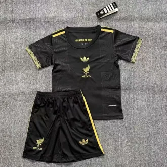 2025 Mexico Black Special Edition México de Oro Kids Jersey