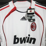 2006/07 AC Milan Away White Retro Player Version Soccer Jersey 球员版