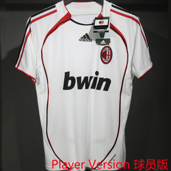 2006/07 AC Milan Away White Retro Player Version Soccer Jersey 球员版