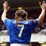 2002/03 Rangers Home Blue Retro Soccer Jersey