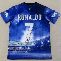 RONALDO #7 RM Special Edition Blue Fans Soccer Jersey