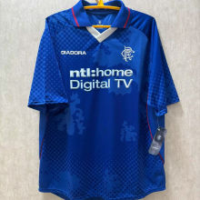 2002/03 Rangers Home Blue Retro Soccer Jersey