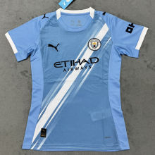 2025/26 Man City Home Blue Women Soccer Jersey 女