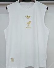 2025 Mexico White México de Oro Pure Cotton Vest Jersey