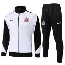 2025/26 Corinthians White Black Jacket Tracksuit