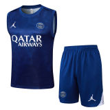2025/26  PSG Sapphire Blue Vest Training Jersey(A Set) 喷墨