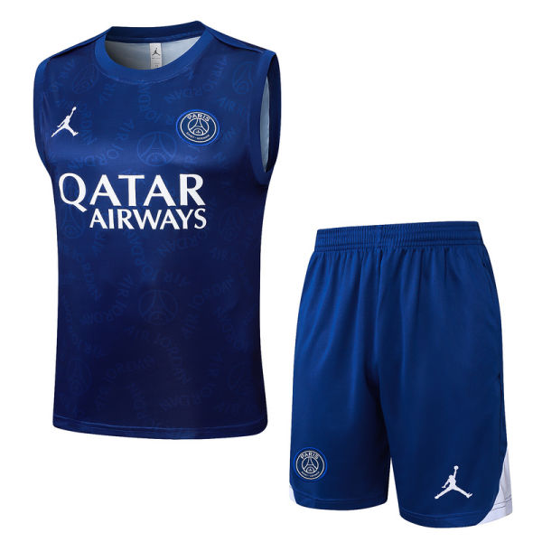 2025/26  PSG Sapphire Blue Vest Training Jersey(A Set) 喷墨
