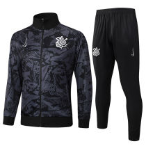 2025/26 Corinthians Black Jacket Tracksuit 喷墨