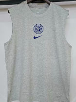 2025 In Milan Grey Pure Cotton Vest Jersey