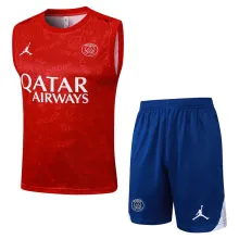 2025/26  PSG Red Vest Training Jersey(A Set)喷墨
