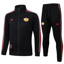 2025/26 M Utd Black Jacket Tracksuit