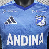 2025/26 Millonarios Home Blue Player Version Soccer Jersey