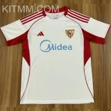 2025/26 Sevilla FC Home White Fans Soccer Jersey