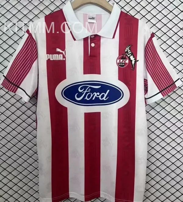 1995/1996 1. FC Köln Home Retro Soccer Jersey