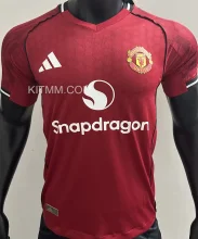 2025/26 M Utd Home Red Player Version Soccer Jersey