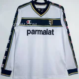 2002/03 Parma Away White Retro Long Sleeve Soccer Jersey