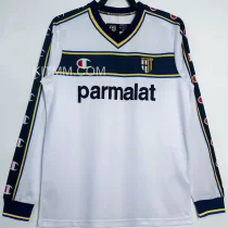 2002/03 Parma Away White Retro Long Sleeve Soccer Jersey