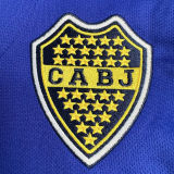 1996/97 Boca Home Blue Retro Long Sleeve Soccer Jersey