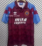 1990 Aston Villa Home Retro Soccer Jersey