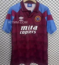1990 Aston Villa Home Retro Soccer Jersey