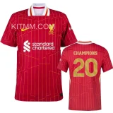 CHAMPIONS # 20 LFC 1:1 Quality Home Fans Soccer Jersey 2024/25  ★★