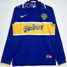 1996/97 Boca Home Blue Retro Long Sleeve Soccer Jersey