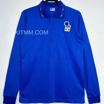 1994 Italy Home Blue Retro Long Sleeve Soccer Jersey
