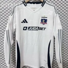 2025/26 Colo-Colo Home White Long Sleeve Soccer Jersey