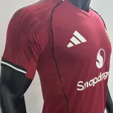 2025/26 M Utd Home Red Player Version Soccer Jersey