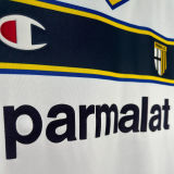 2002/03 Parma Away White Retro Long Sleeve Soccer Jersey