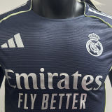 2025/26 RM Away Player Version Long Sleeve Soccer Jersey
