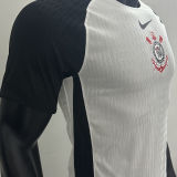 2025/26 Corinthians Home White Player Version Soccer Jersey