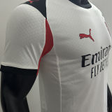 2025/26 AC Milan Away White Player Version Soccer Jersey