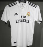2018/19 RM Home White Retro Player Version Soccer Jersey 球员版带胸前章