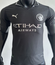 2025/26 Man City Black Special Edition Player Version Soccer Jersey