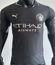2025/26 Man City Black Special Edition Player Version Soccer Jersey