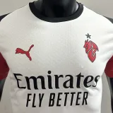 2025/26 AC Milan Away White Player Version Soccer Jersey