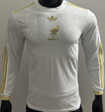 2025 Mexico White Special Edition Player Version Long Sleever Jersey
