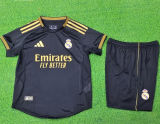 2025/26 RM Black Player Version Kids Jersey 球员版童装