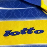 1998/99 Parma Home Yellow Retro  Long Sleeve Soccer Jersey