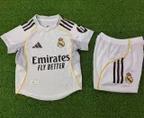 2025/26 RM Home White Player Version Kids Jersey 球员版童装