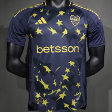 2025 Boca Third Black Player Version Soccer Jersey
