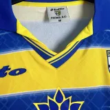 1998/99 Parma Home Yellow Retro  Long Sleeve Soccer Jersey
